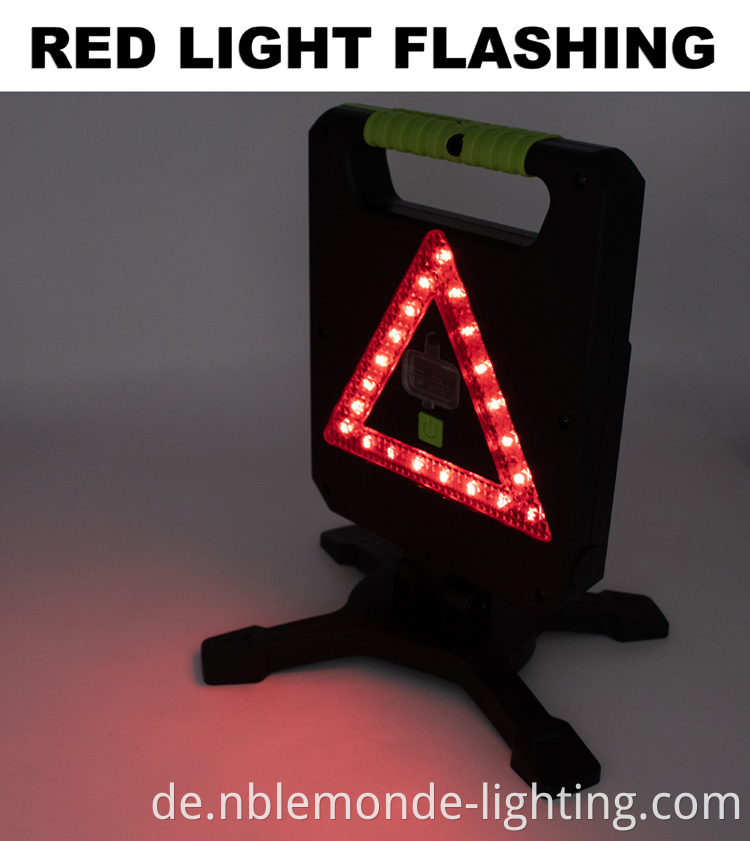 Portable warning lights for industrial use